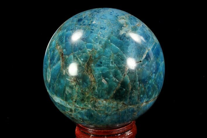 Bright Blue Apatite Sphere - Madagascar #78713